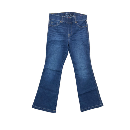 Jeans Flared By Gloria Vanderbilt In Blue Denim, Size:10P