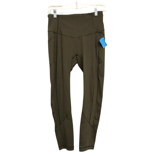 Athletic Leggings By Lululemon In Green, Size:6