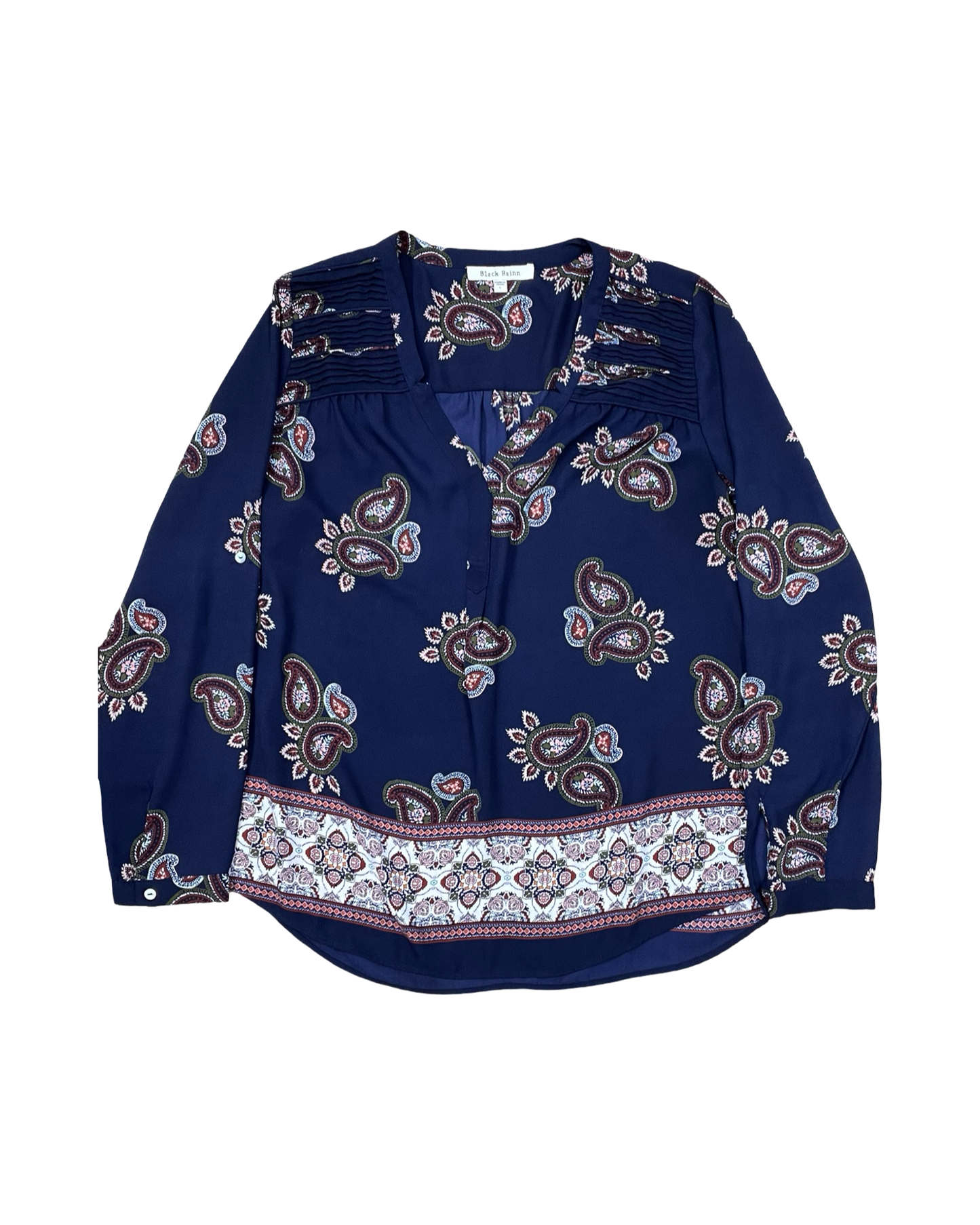 Top Ls By Black Rainn In Blue, Size:L