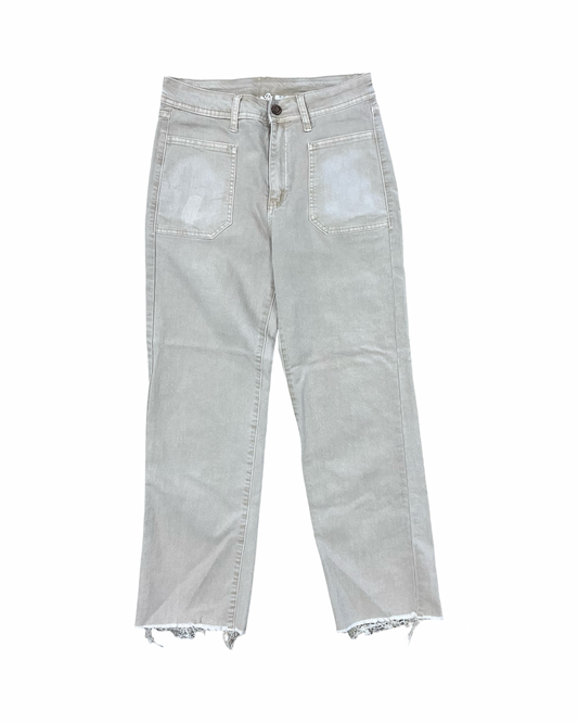 Jeans Straight By Happily Grey In Tan, Size:4