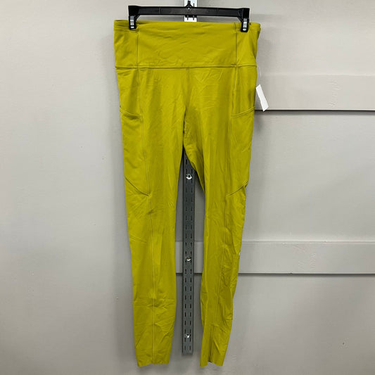ATHLETIC LEGGINGS by LULULEMON In CHARTREUSE, Size: 8