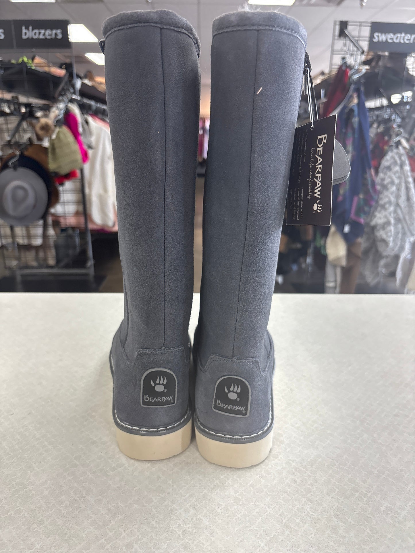 BOOTS KNEE FLATS by BEARPAW In BLUE, Size: 6