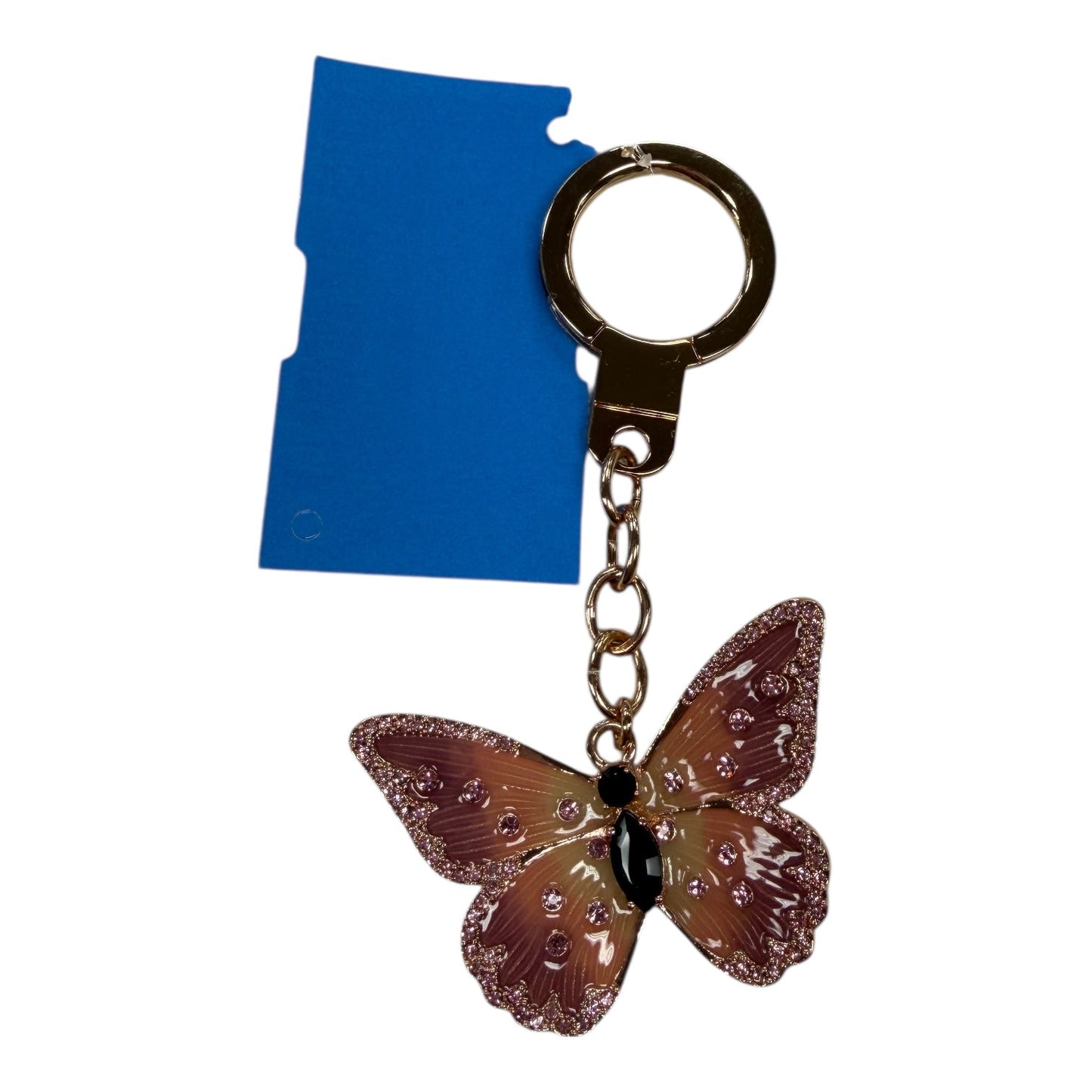 Key Chain Designer By Kate Spade In Gold & Pink