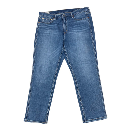 Jeans Straight By Gap In Blue Denim, Size:16