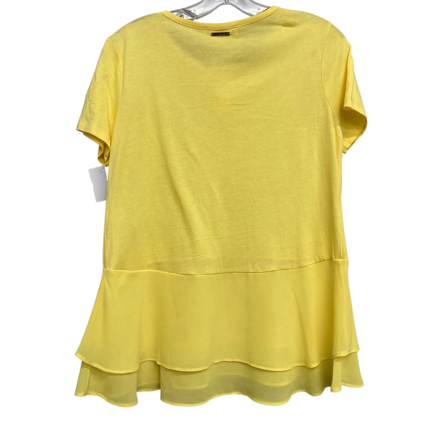 Top Ss Basic By Michael By Michael Kors In Yellow, Size:M