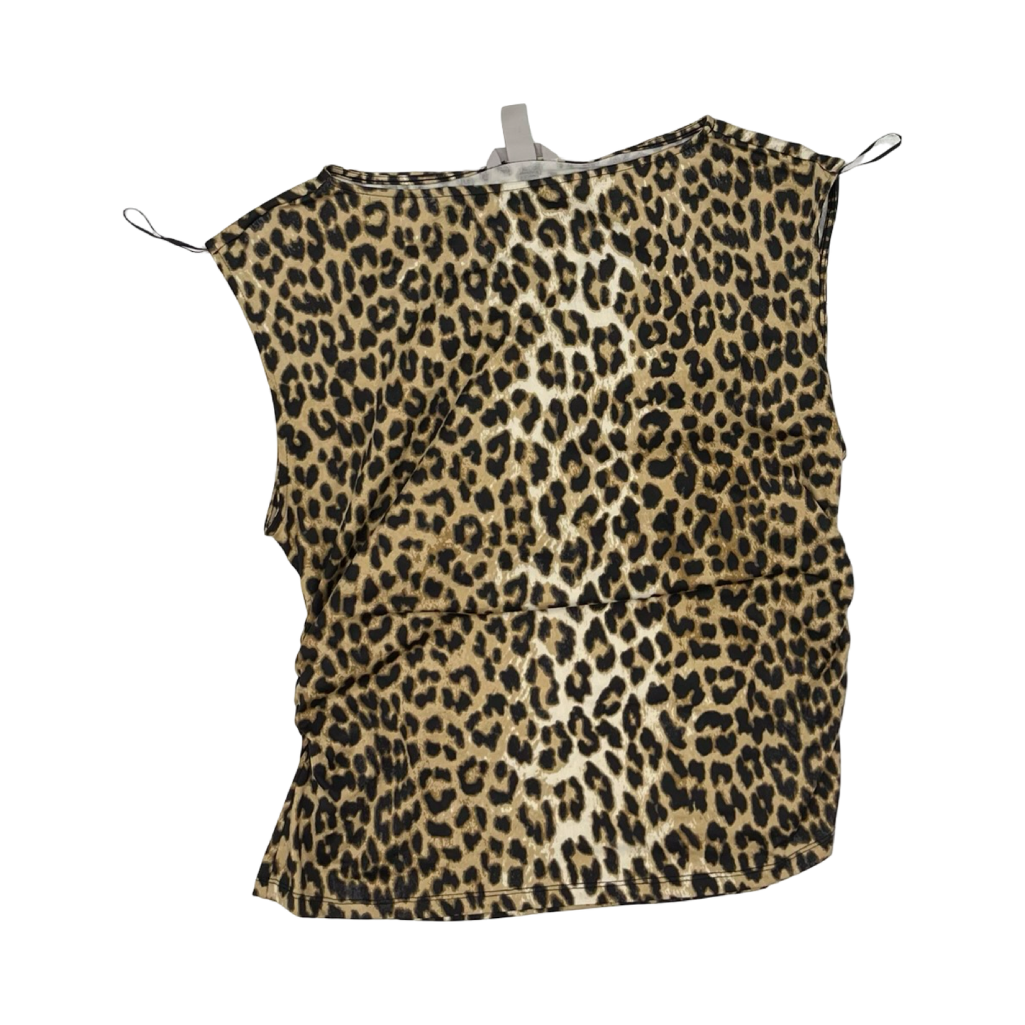 Blouse Ss By H&M In Leopard Print, Size:Xl