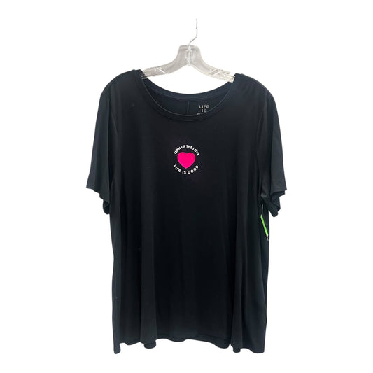 Top Ss By Life Is Good In Black, Size:Xl
