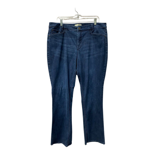 Jeans Boot Cut By J. Jill In Blue Denim, Size:18