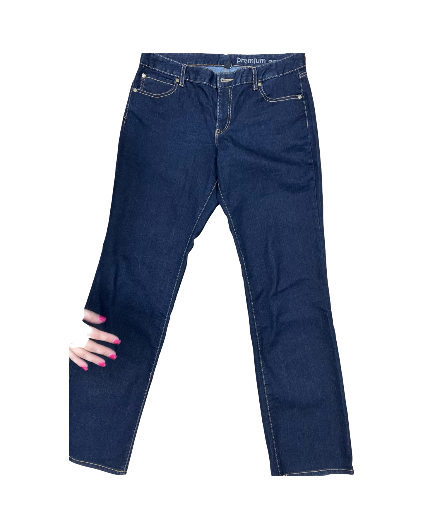 Jeans Boot Cut By Gap In Blue Denim, Size:12