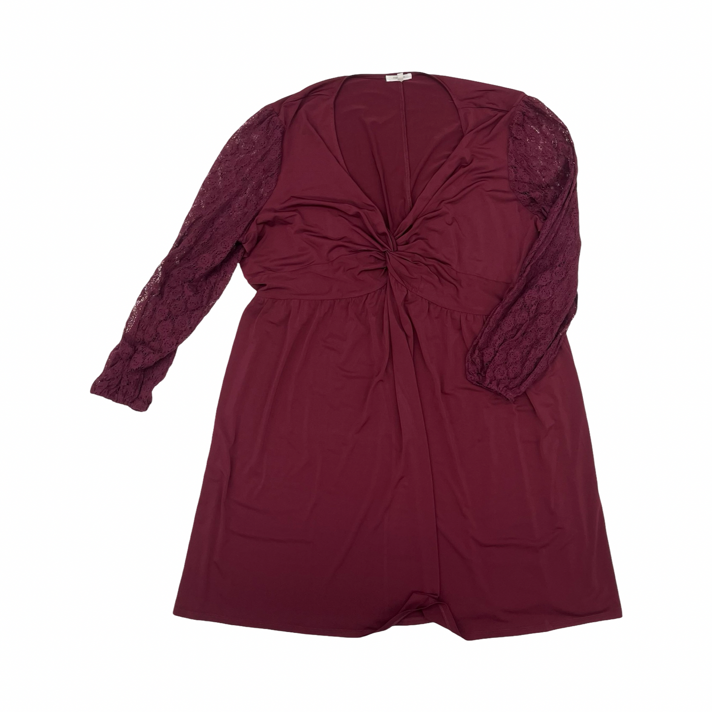 Dress Party Short By Maurices In Maroon, Size:3X