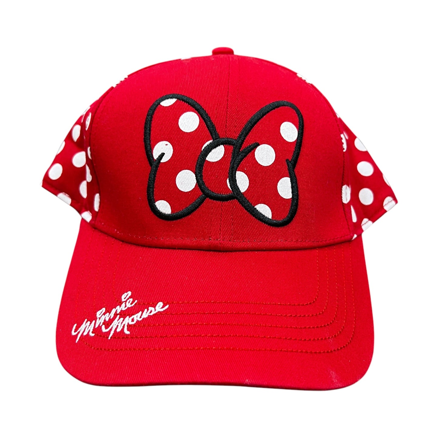 Hat Baseball Cap By Disney Store In Red & White