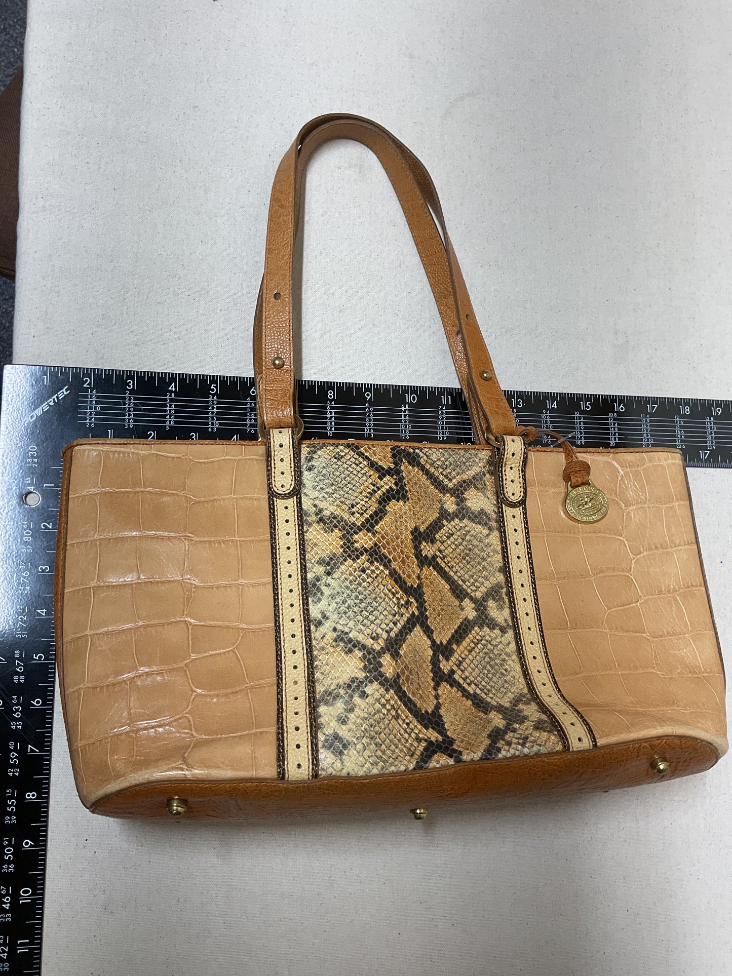 Handbag Designer By Brahmin In Brown, Size:Medium