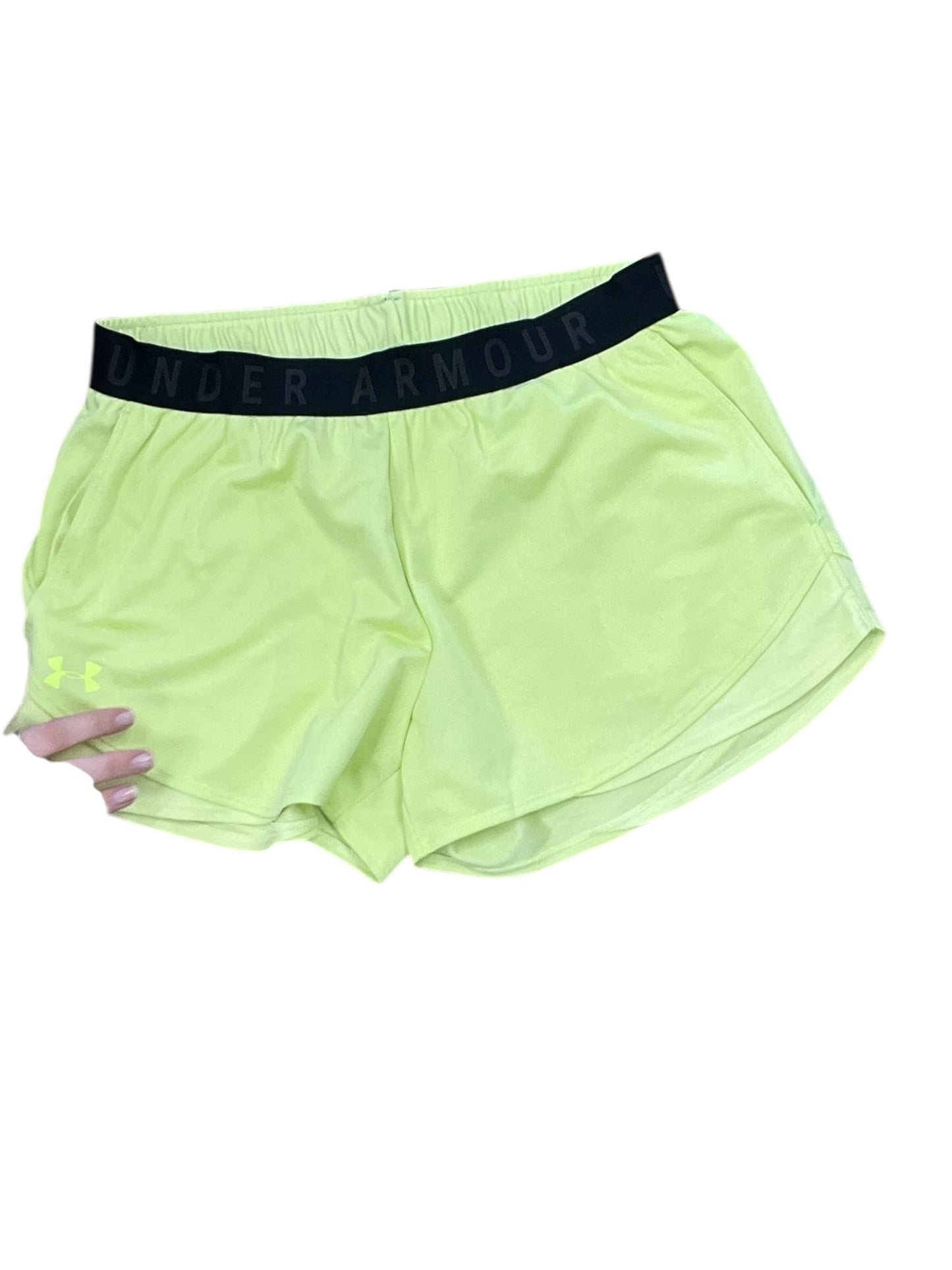 Athletic Shorts By Under Armour In Yellow, Size:M