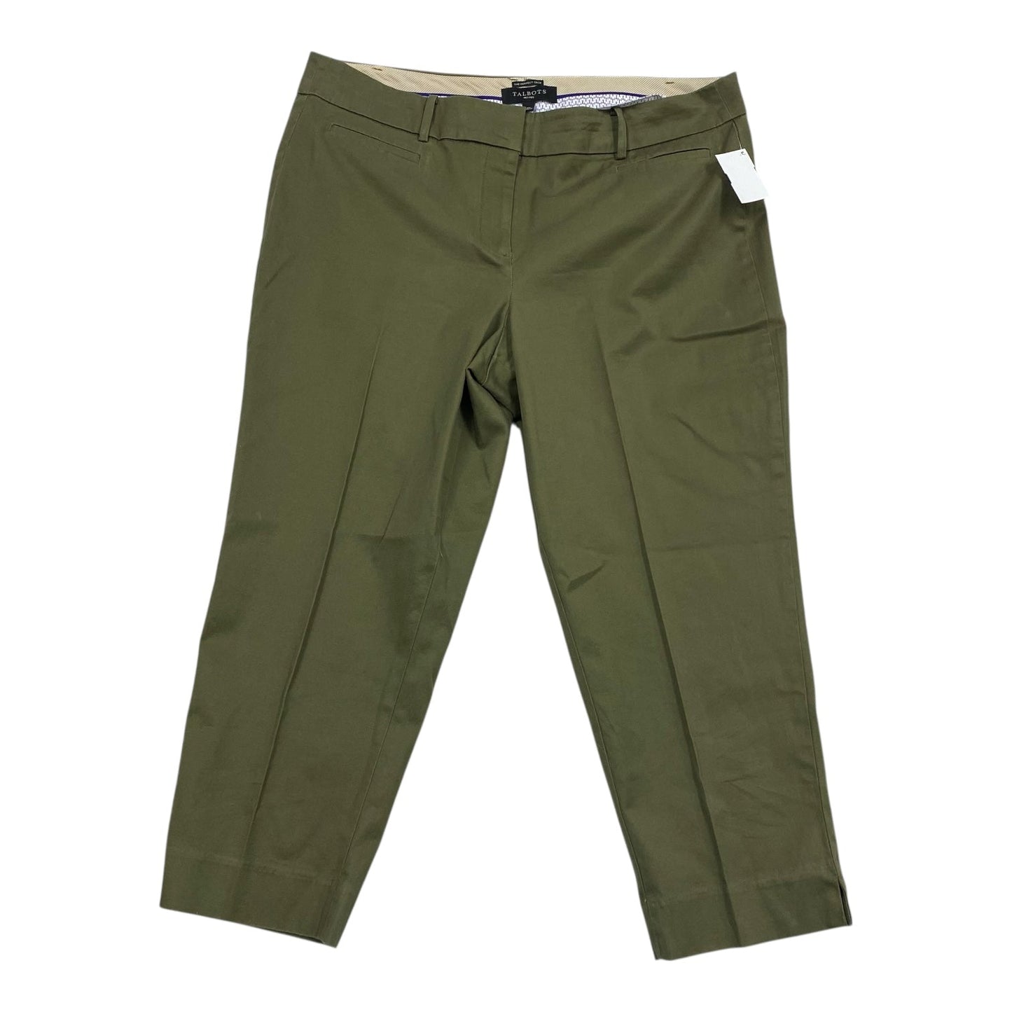 Pants Cropped By Talbots In Green, Size:14P