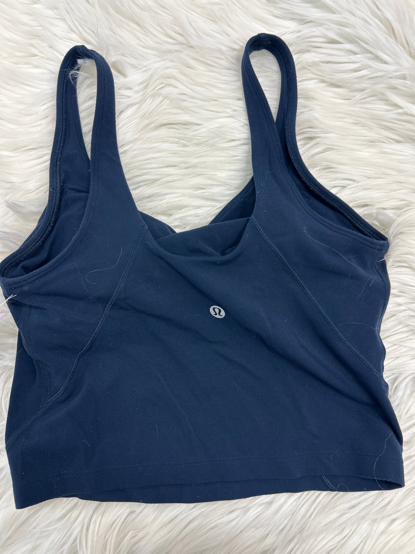 Athletic Tank Top By Lululemon In Navy, Size:Xs