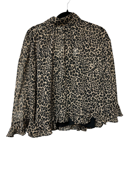 Blouse Ls By Sanctuary In Animal Print, Size:M