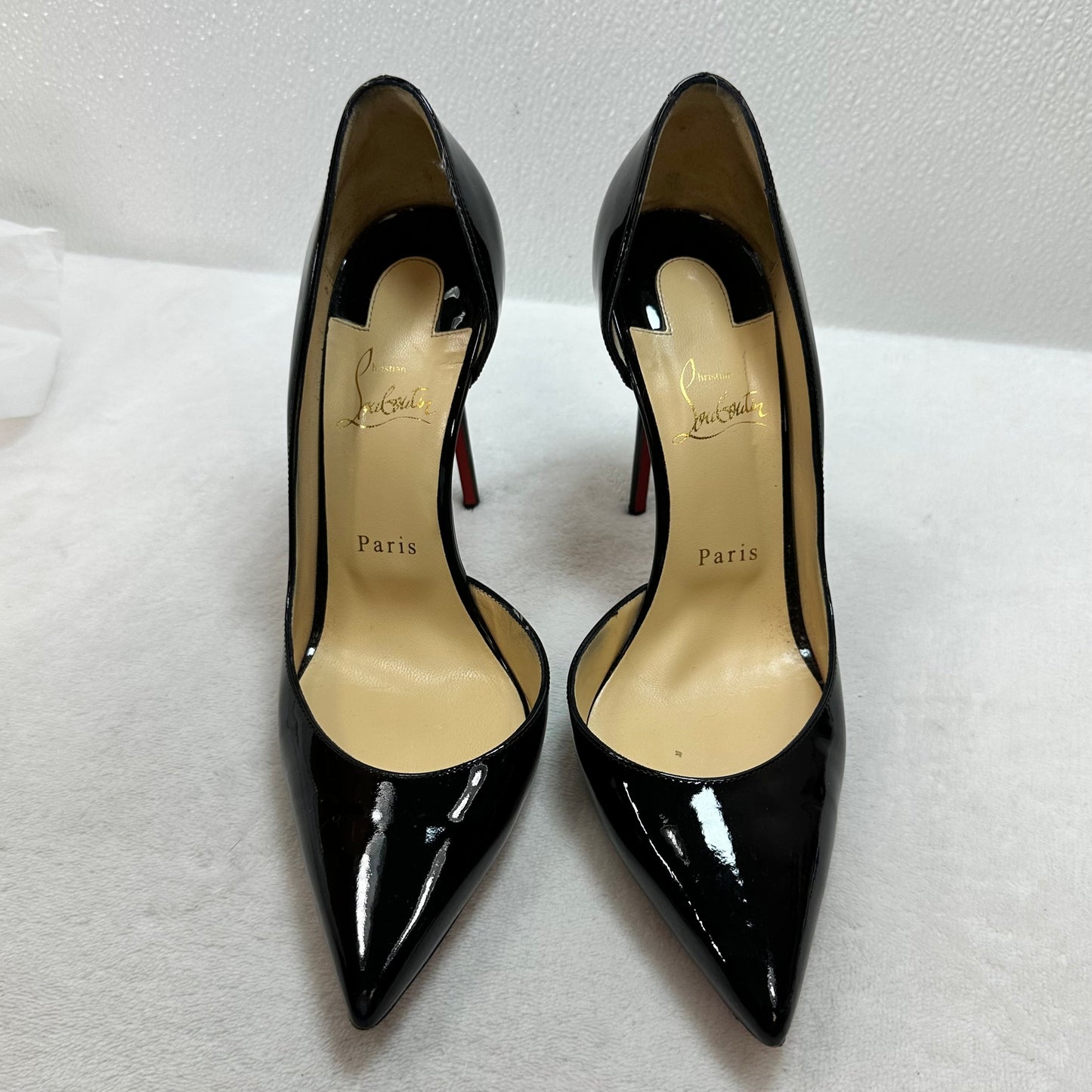 Shoes Luxury Designer By Christian Louboutin In Black, Size: 39
