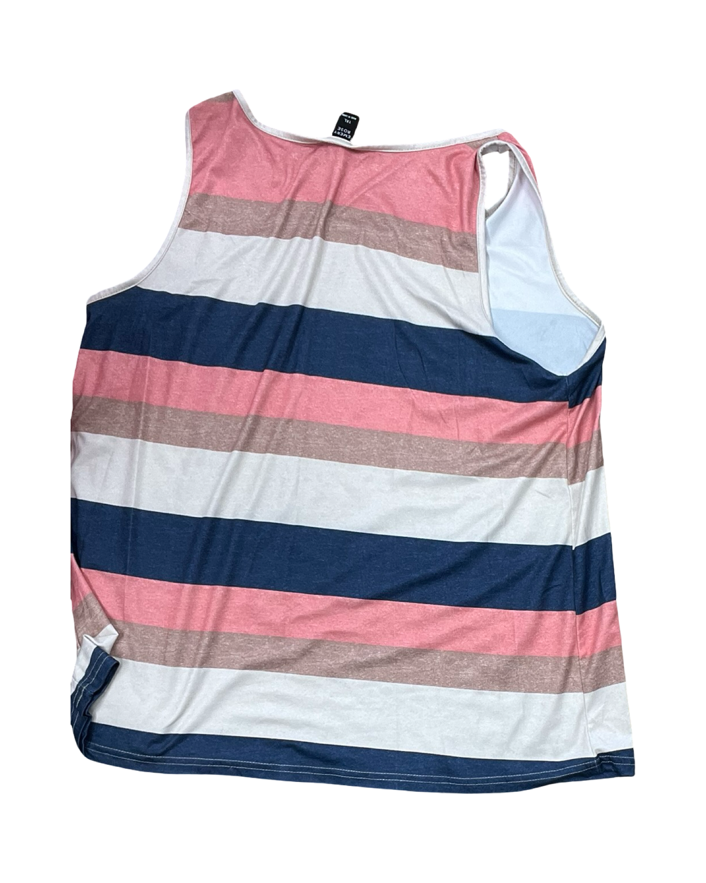 Tank Top By Emery Rose In Beige, Size:1X