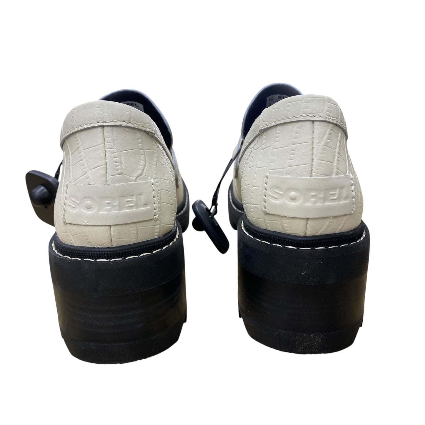 Shoes Heels Block By Sorel In White, Size:10