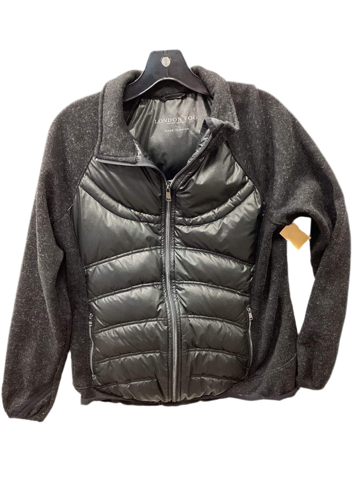 Jacket Puffer & Quilted By London Fog In Black, Size:L