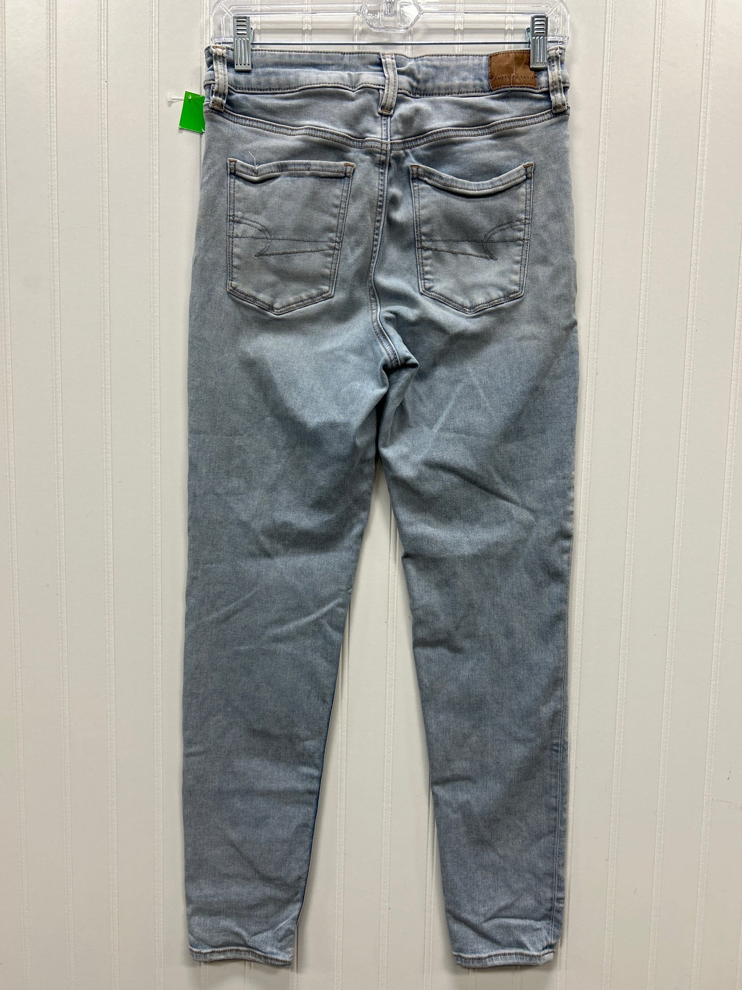Jeans Straight By American Eagle In Blue Denim, Size:10