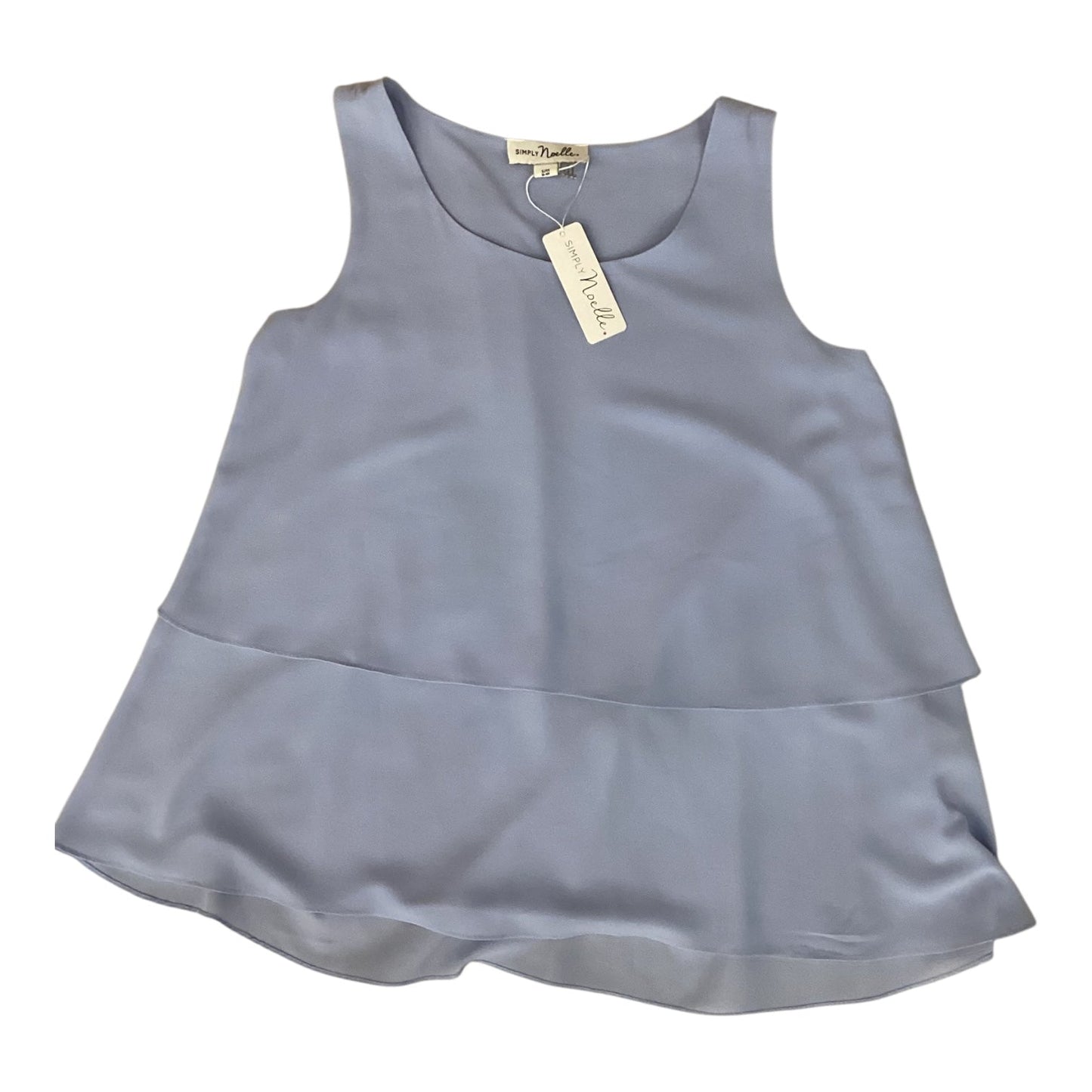 Blouse Sleeveless By Simply Noelle In Blue, Size:M