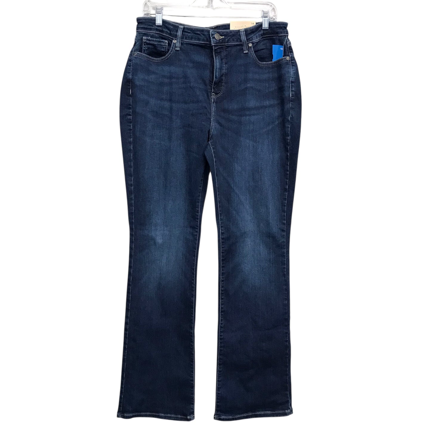 Jeans Flared By Not Your Daughters Jeans In Blue Denim, Size:14