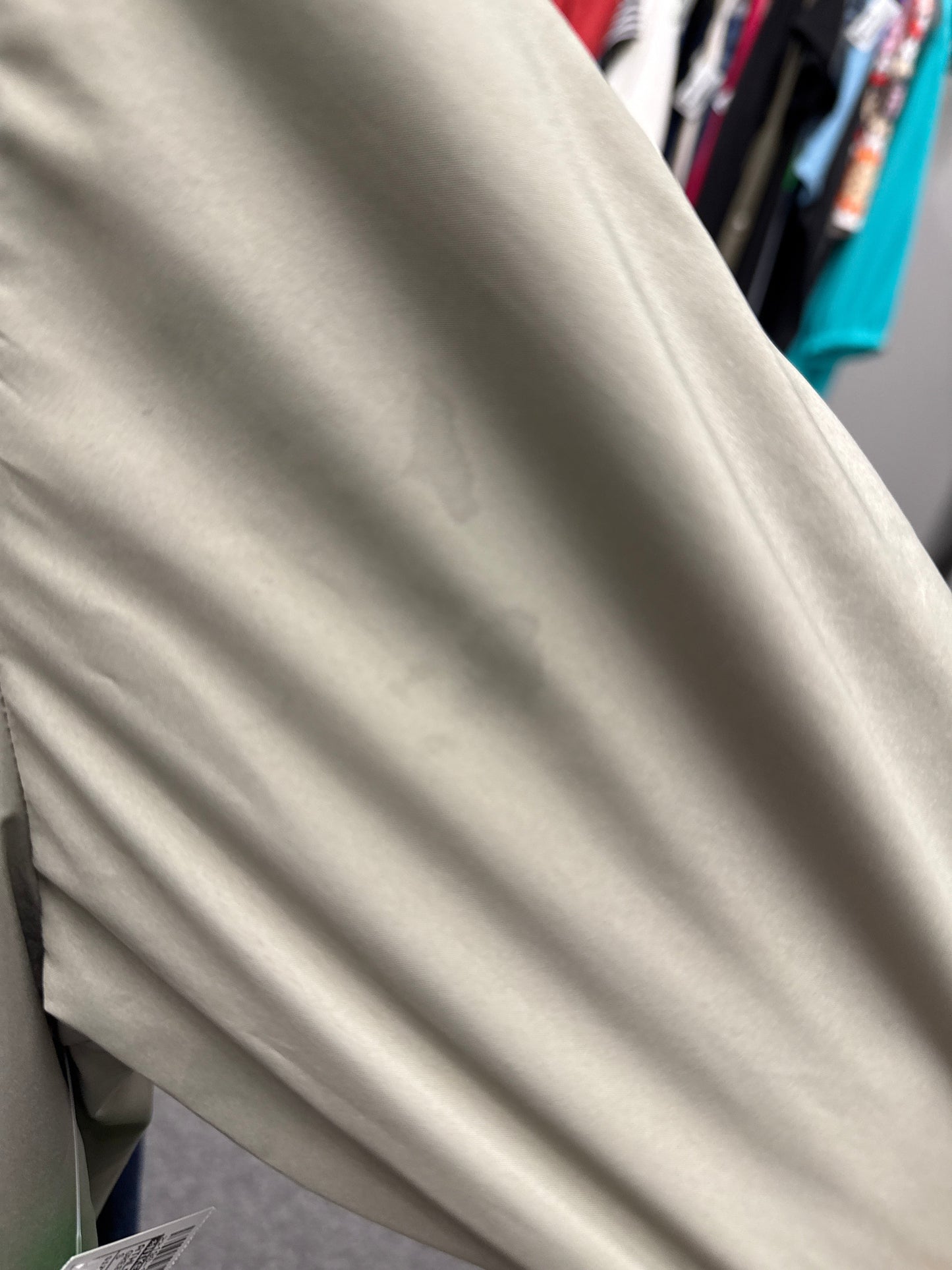 Athletic Jacket By Nike In Green & White, Size:S