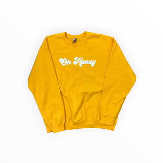 Sweatshirt Collar By Gildan In Yellow, Size:L