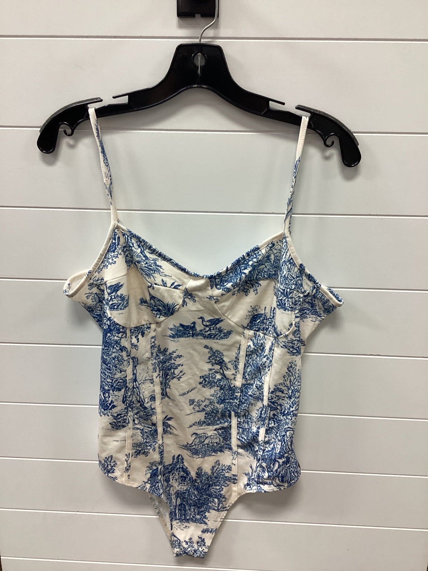 Bodysuit By Cmc In Blue & Cream, Size:XL