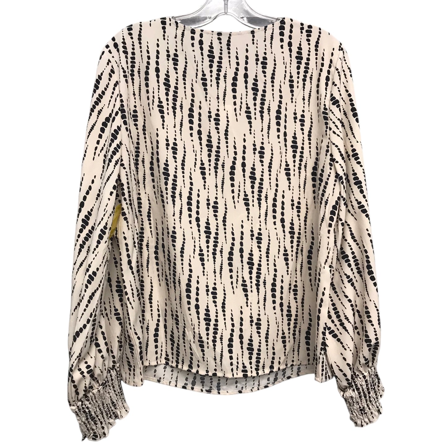Top Ls By Emery Rose In Black & Cream, Size:L