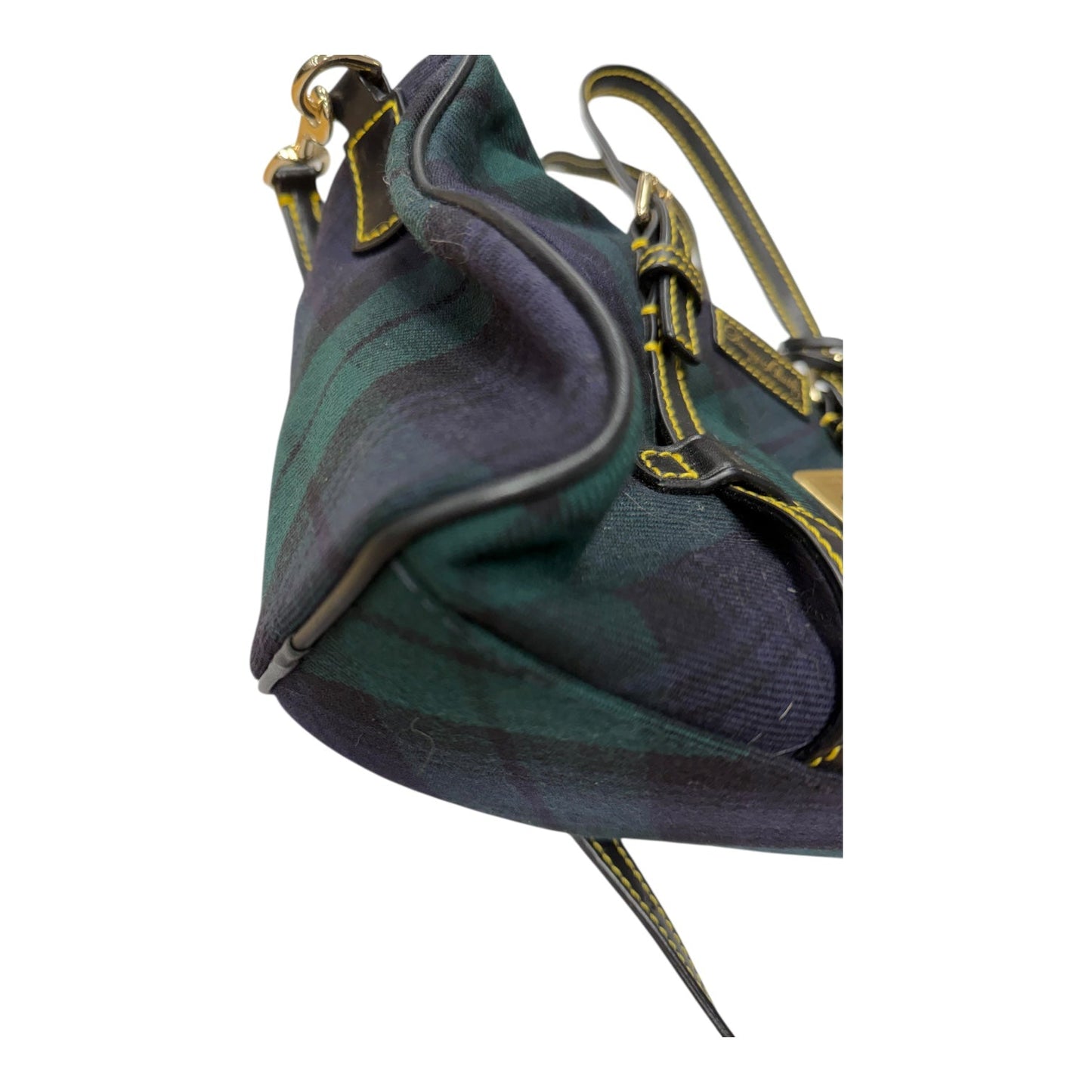 Handbag Designer By Dooney And Bourke In Blue & Green, Size:Medium