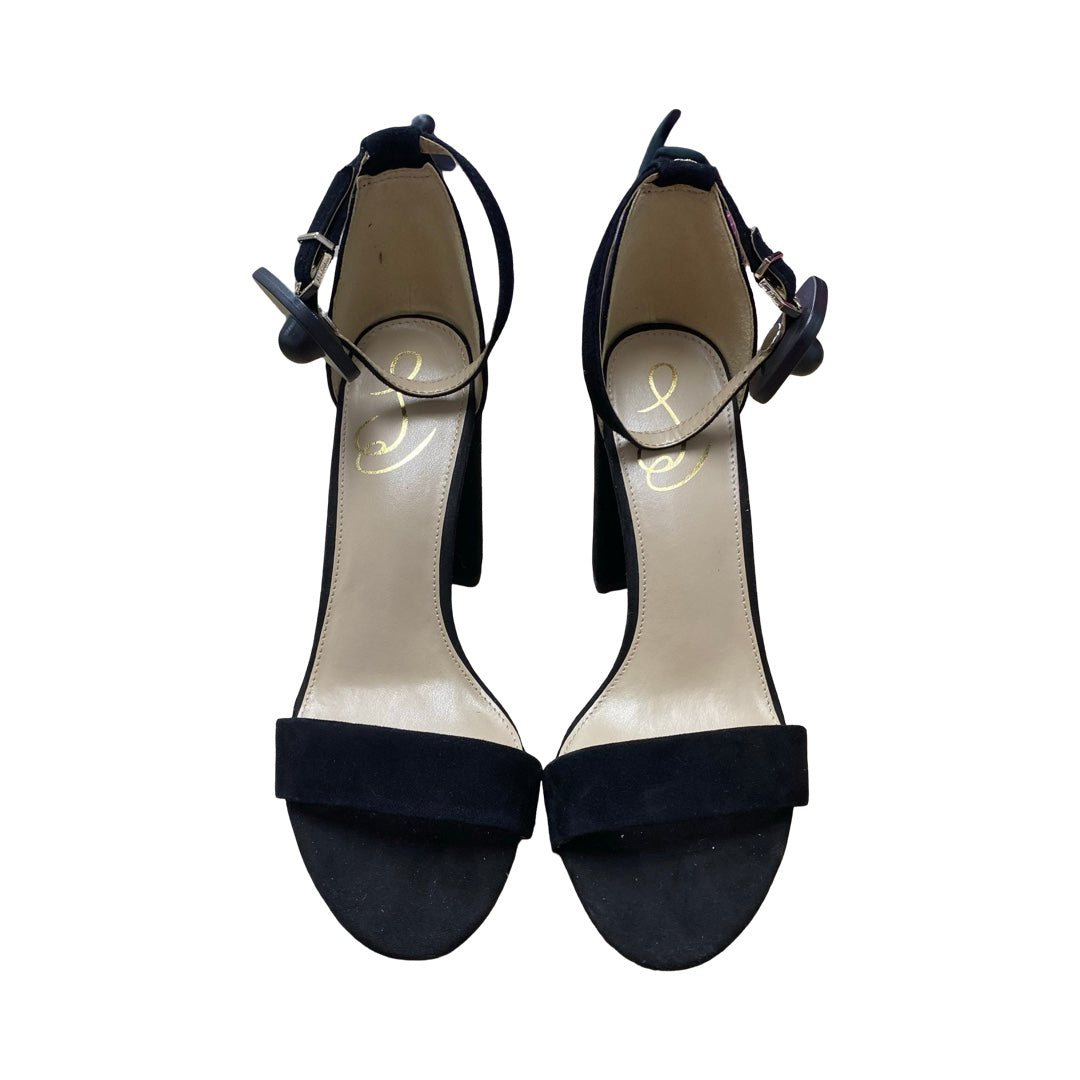 Sandals Heels Block By Sam Edelman In Black, Size:9