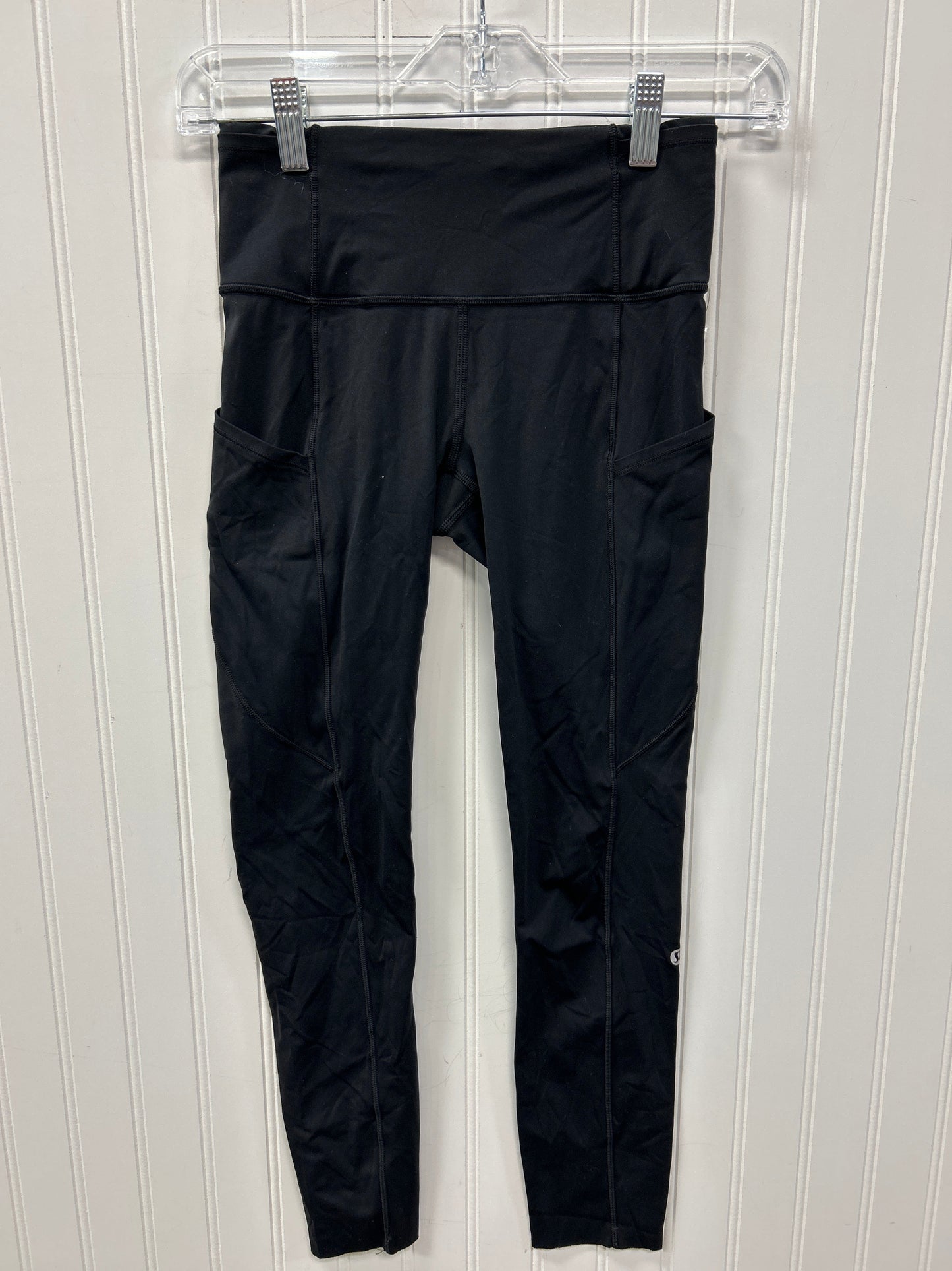 Athletic Leggings By Lululemon In Black, Size:4