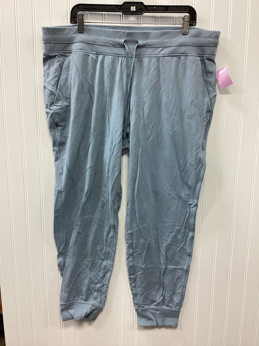 Athletic Pants By Lululemon In Blue, Size:18