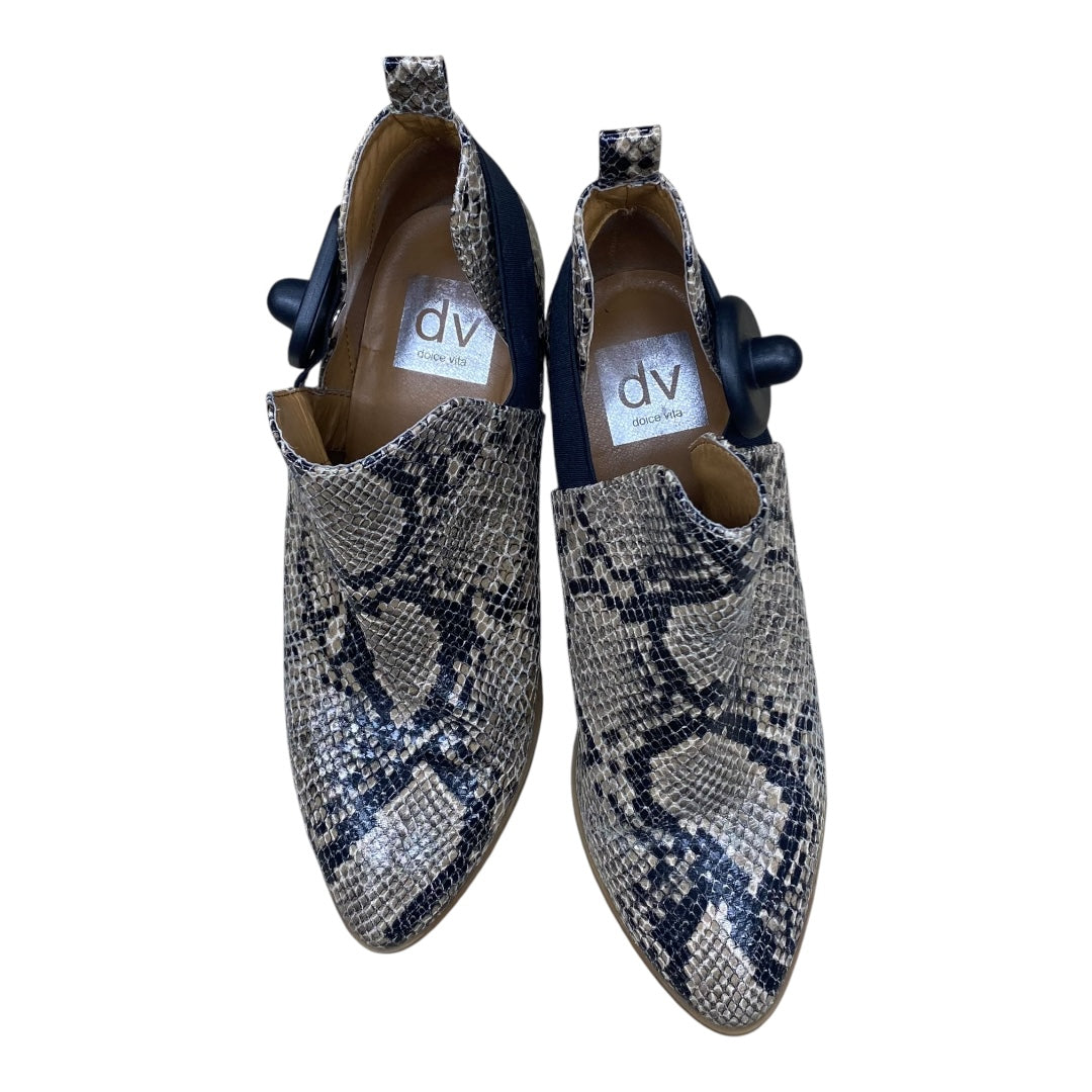 Boots Ankle Heels By Dolce Vita In Animal Print, Size:7.5