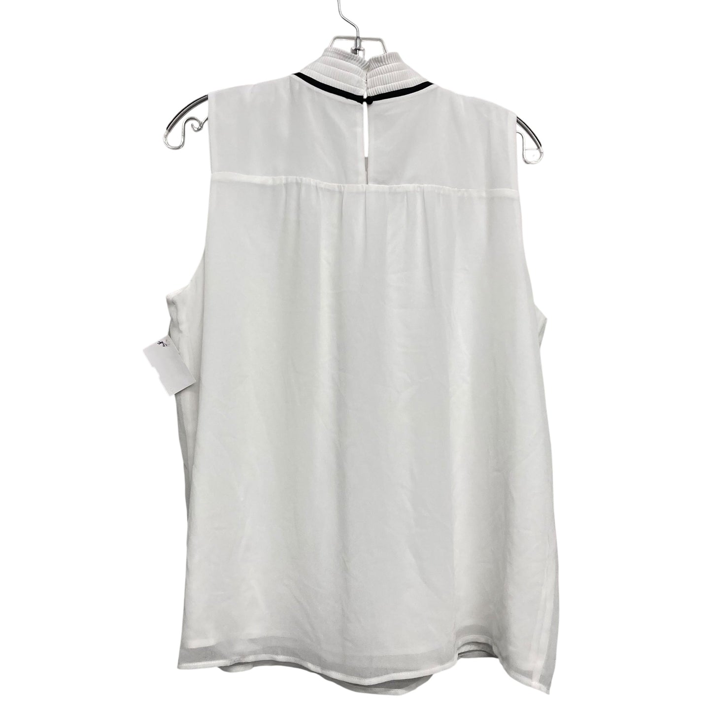 Top Sleeveless Designer By Karl Lagerfeld In White, Size:L
