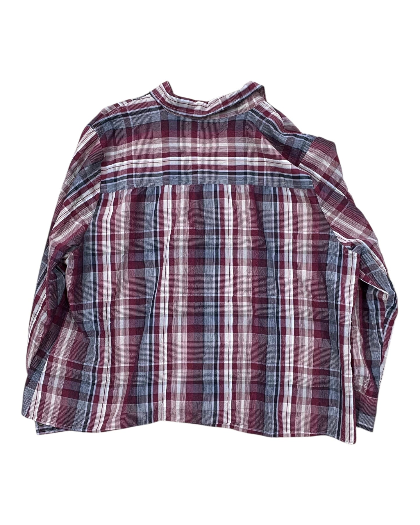 Blouse 3/4 Sleeve By Cj Banks In Red & Tan, Size:2X