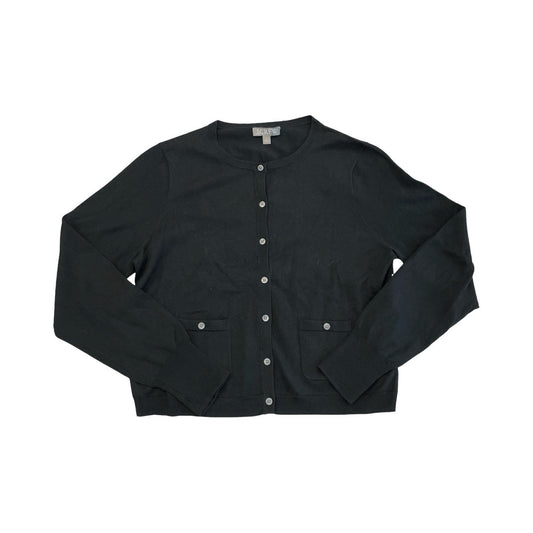Sweater Cardigan By J. Crew In Black, Size:L