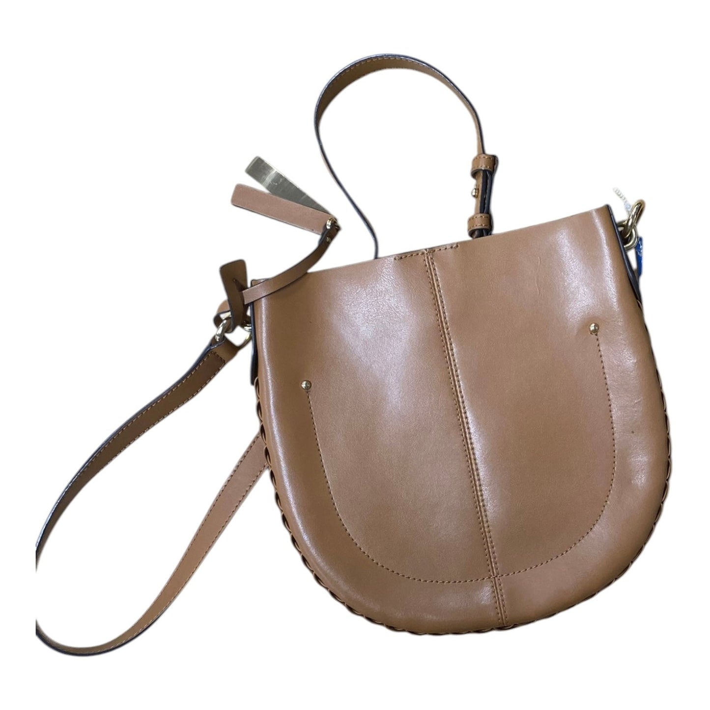 Crossbody Leather By Vince Camuto In Brown, Size:Small