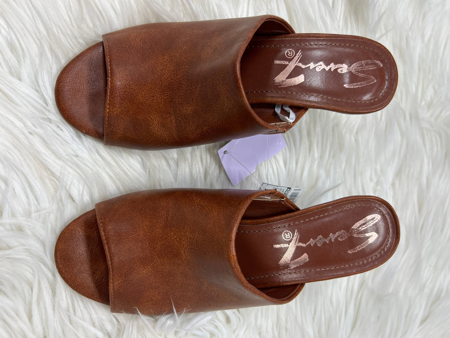 Shoes Heels Kitten By Seven 7 In Brown, Size:6