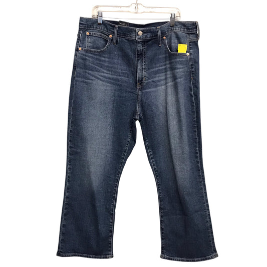 Jeans Boot Cut By Gap In Blue Denim, Size:20