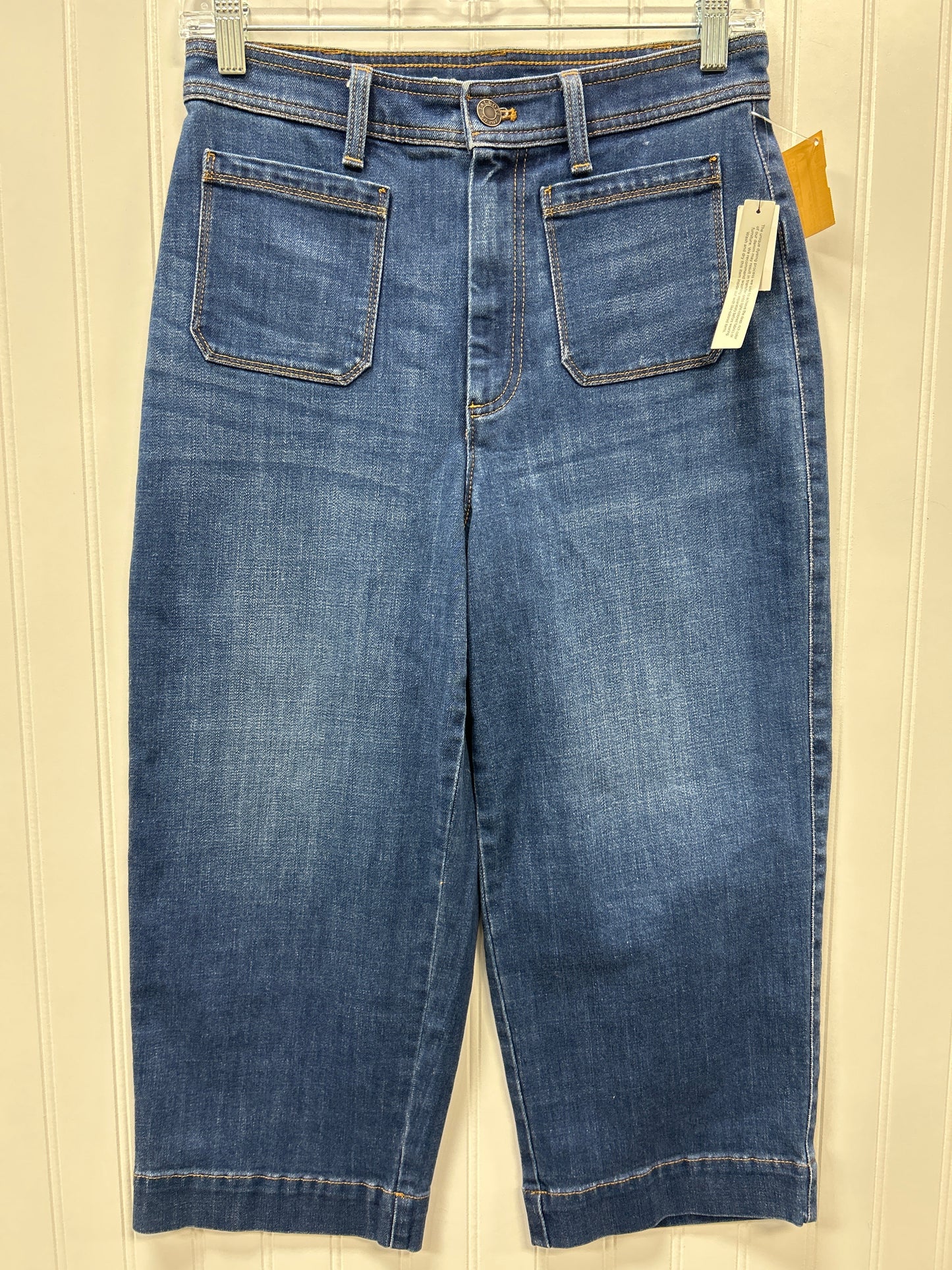 Jeans Wide Leg By Talbots In Blue Denim, Size:6P