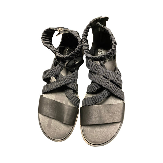 Sandals Designer By Sorel In Black, Size:9