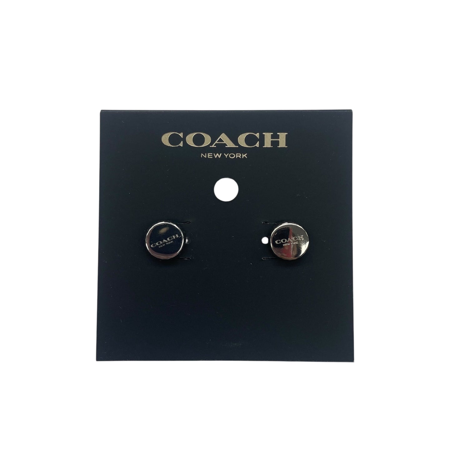 Earrings Designer By Coach In Silver