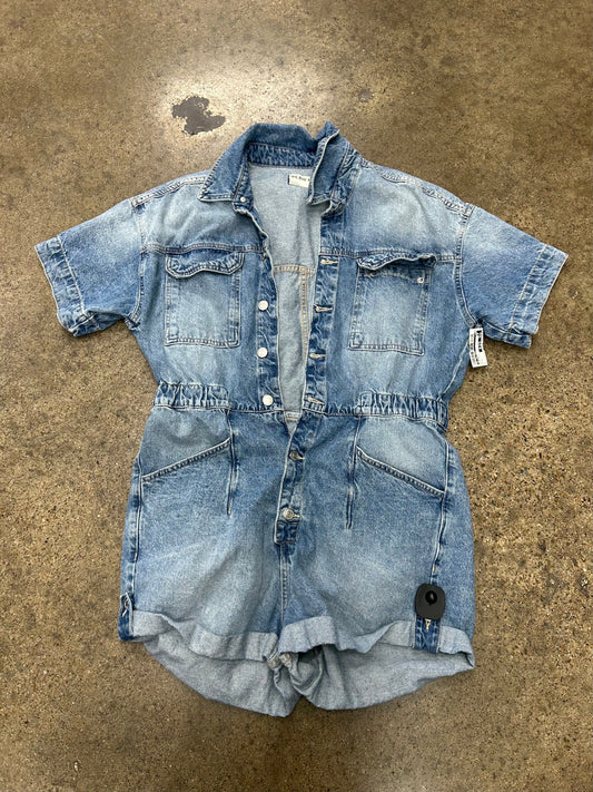 Romper By We The Free In Blue Denim, Size:L