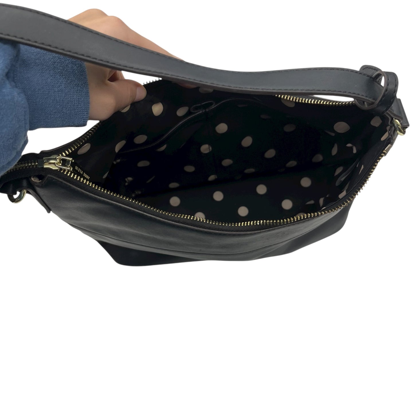 Handbag By Anne Klein In Black, Size:Medium