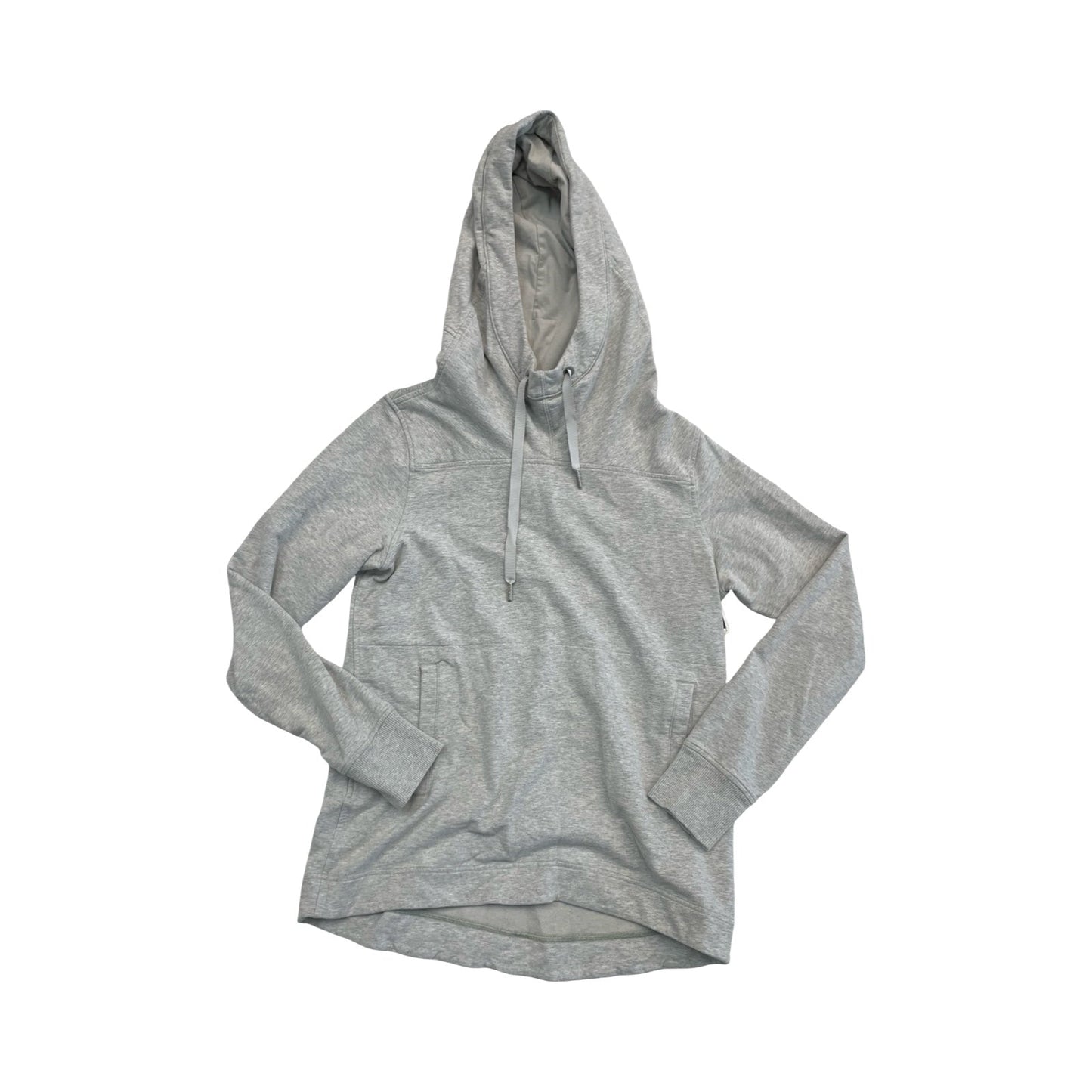 Athletic Sweatshirt Hoodie By Lululemon In Grey, Size:S