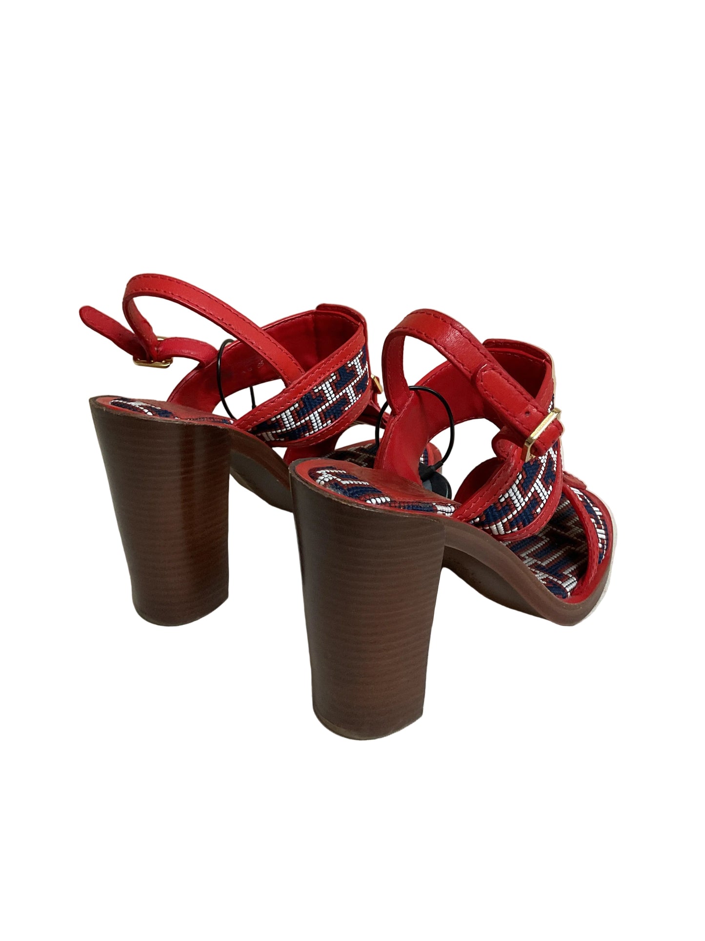 Shoes Designer By Tory Burch In Blue & Red, Size:7
