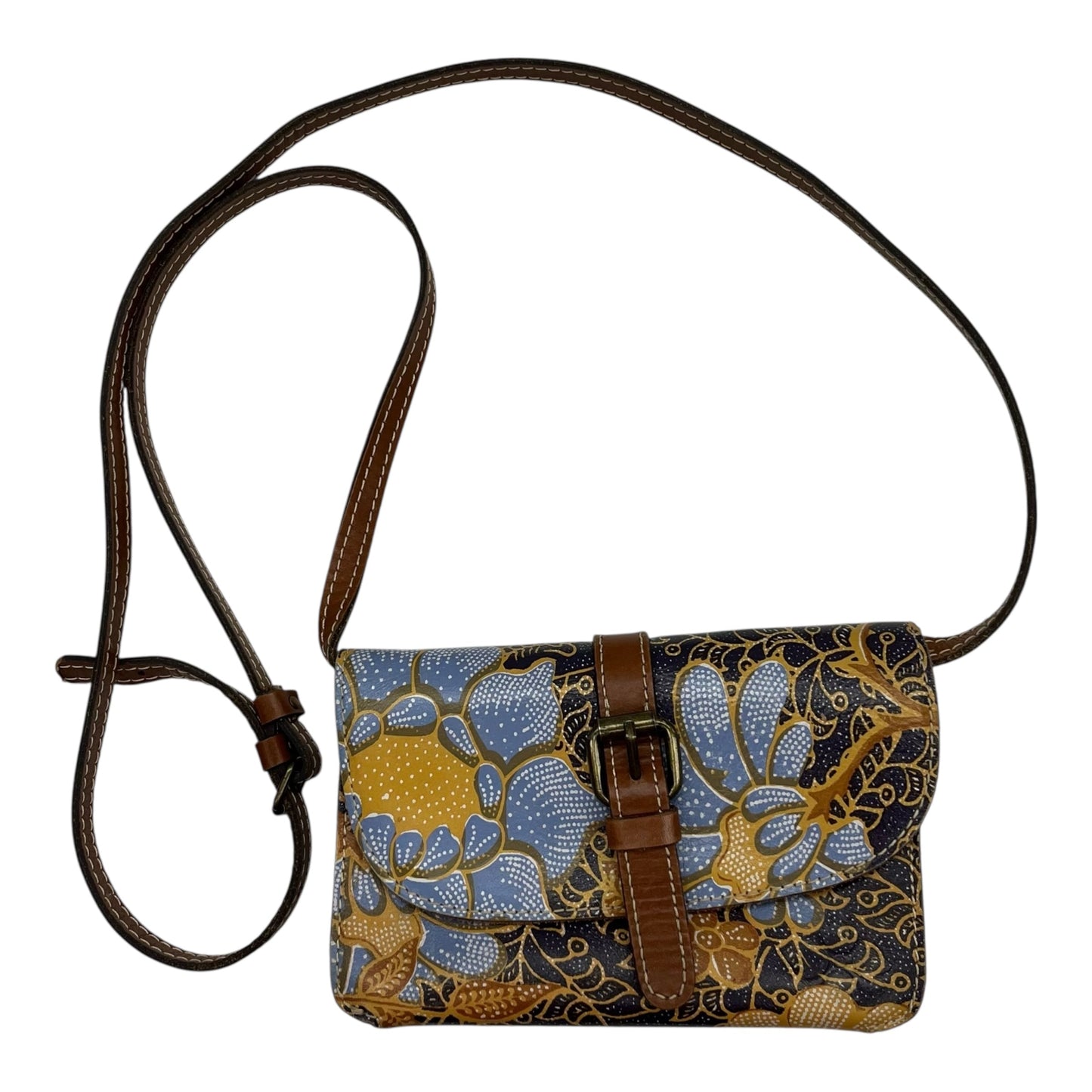 Crossbody Designer By Patricia Nash In Brown, Size:Medium